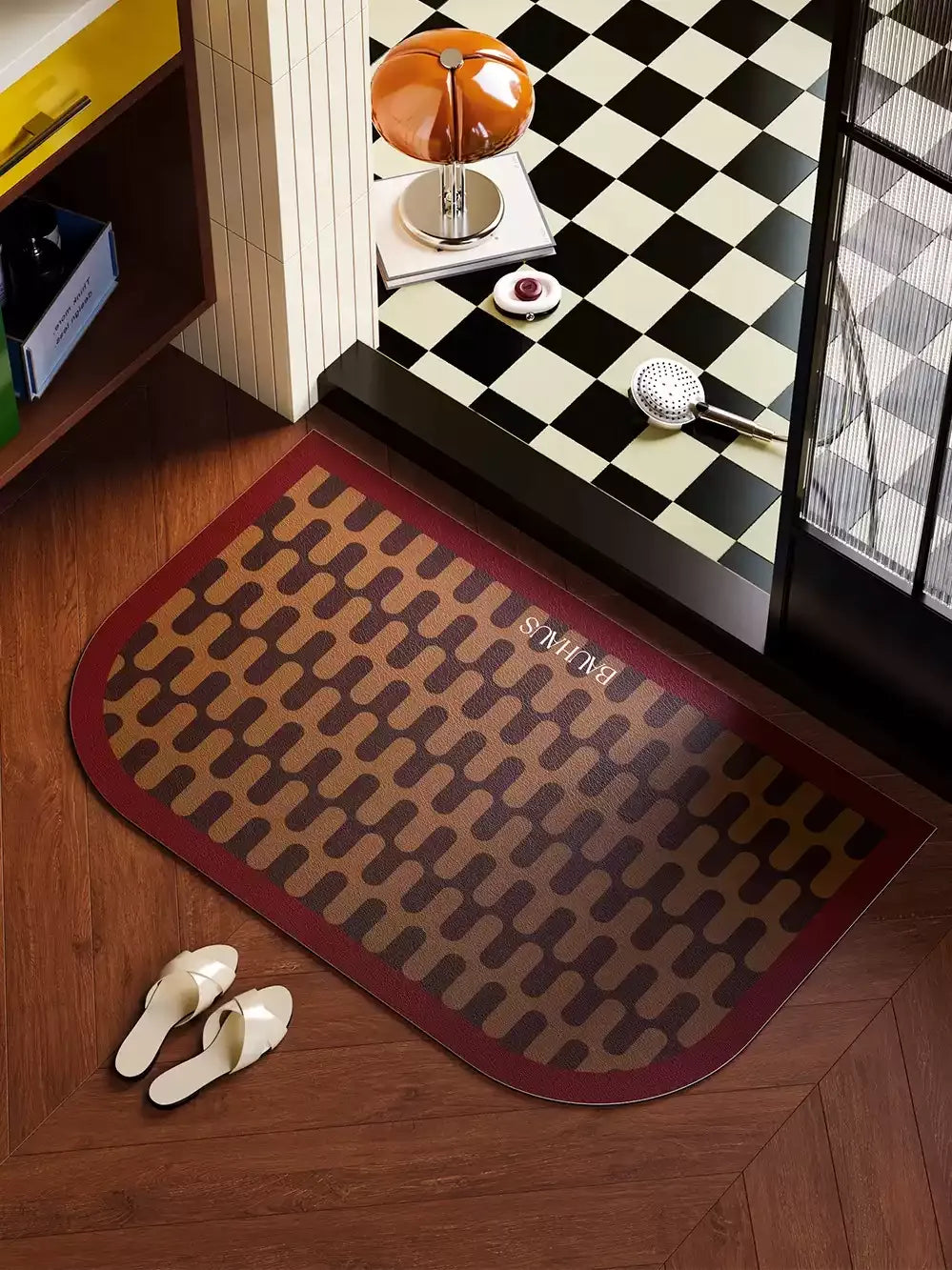 Bauhaus Wave Bathroom Mat