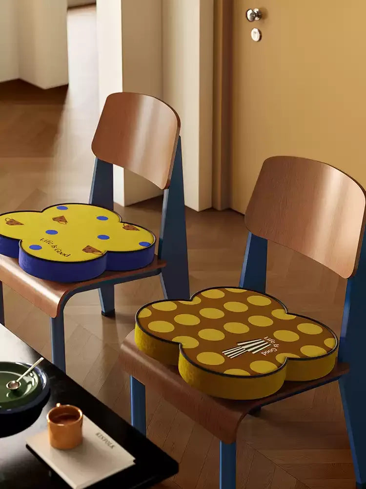 Life is Good Brown Seat Cushion