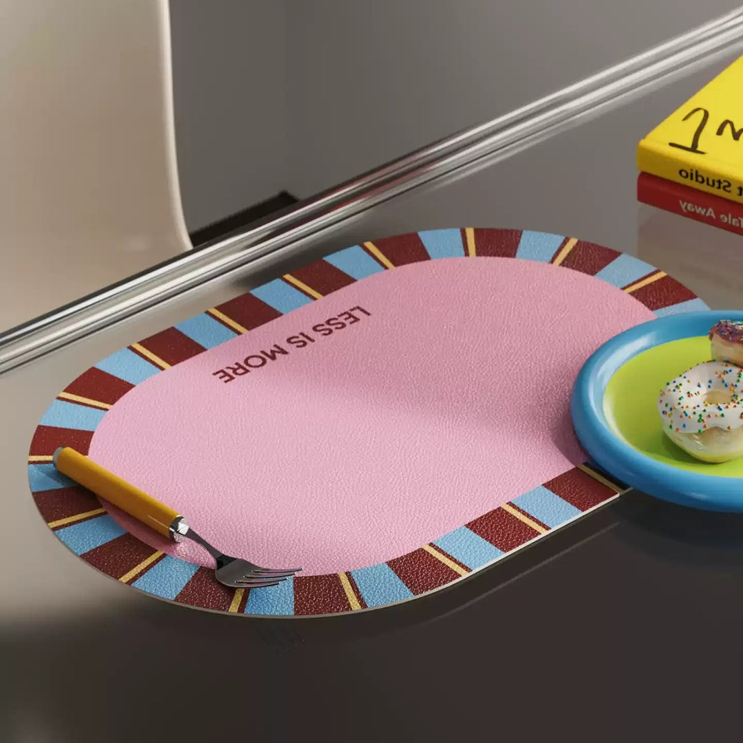 Colorful Less is More Placemats Set
