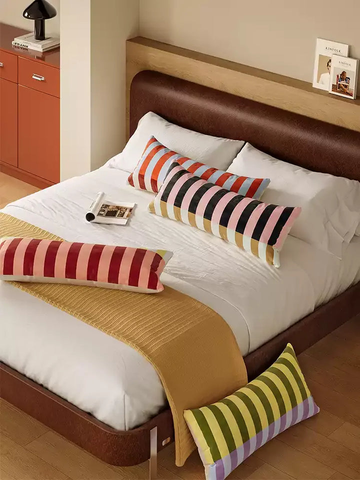 Fortune Striped Lumbar Pillow