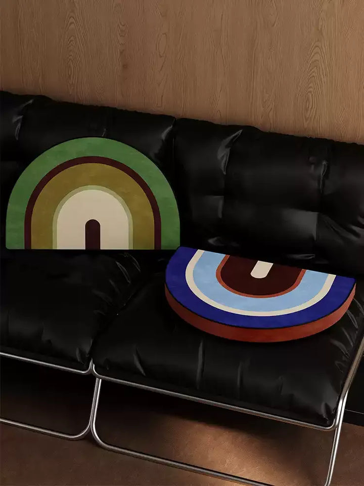 Modern Rainbow Stripe Seat Cushions