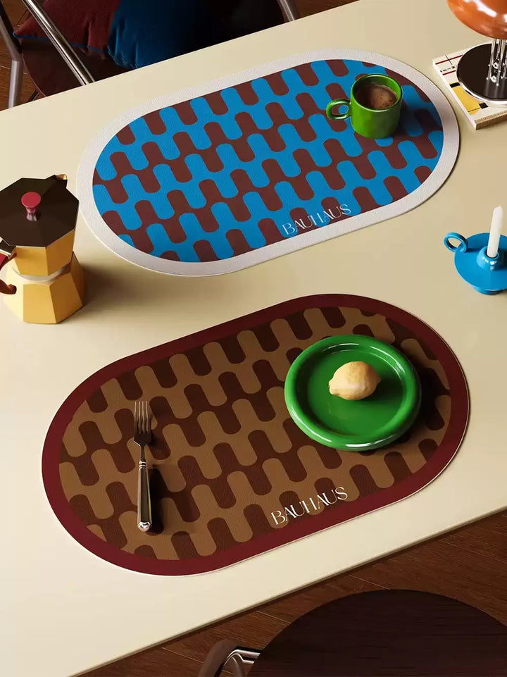 Bauhaus Wave Placemats Set