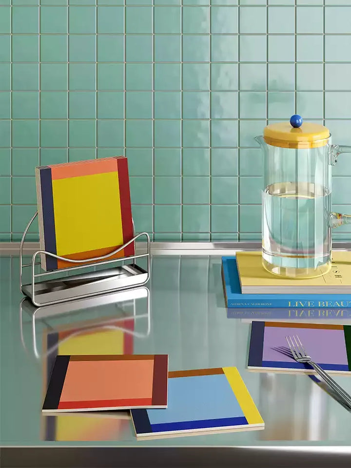 Colorful French Style Coasters