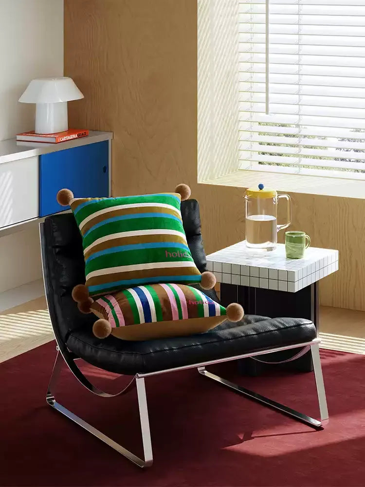 Striped Colorful Holiday Pillows