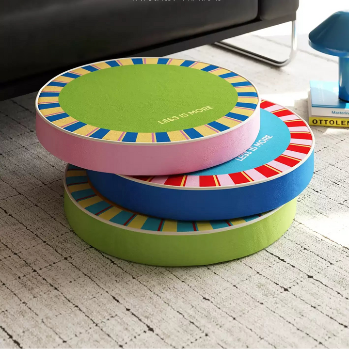 Colorful Less is More Seat Cushions