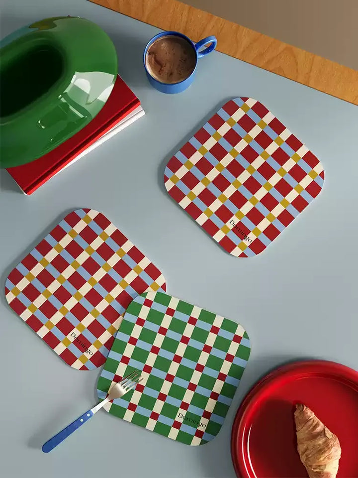 Red & Green Color Jumping Coasters