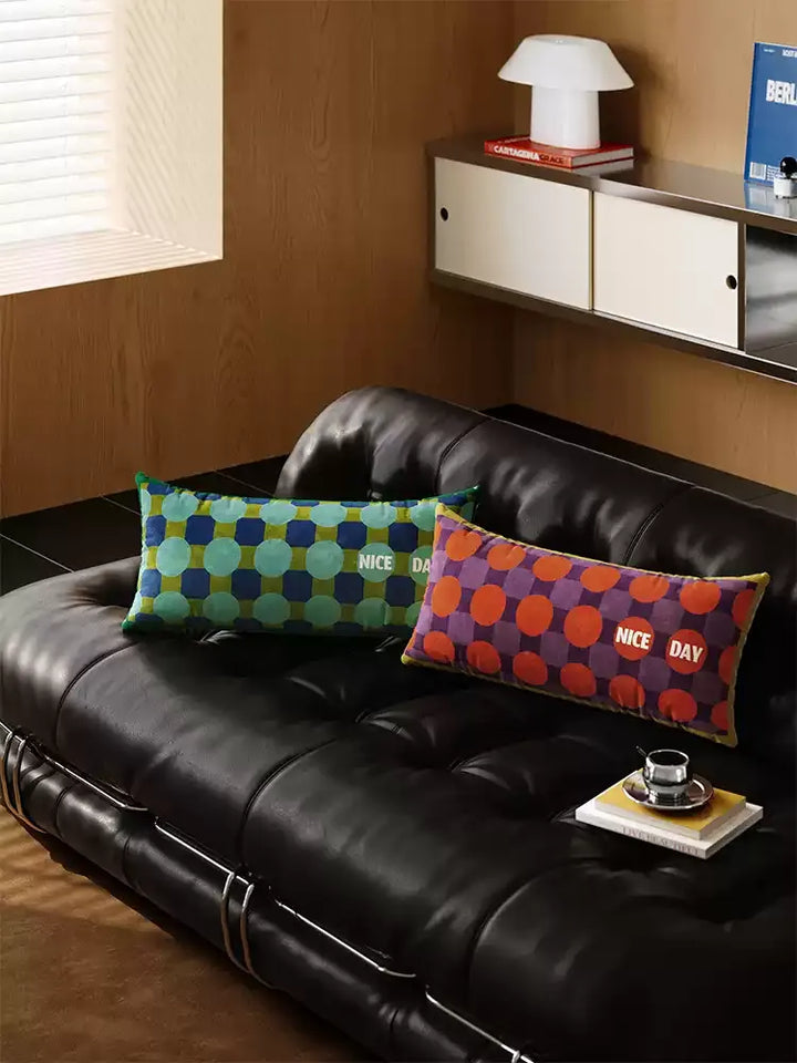 Nice Day Dot Lumbar Pillow