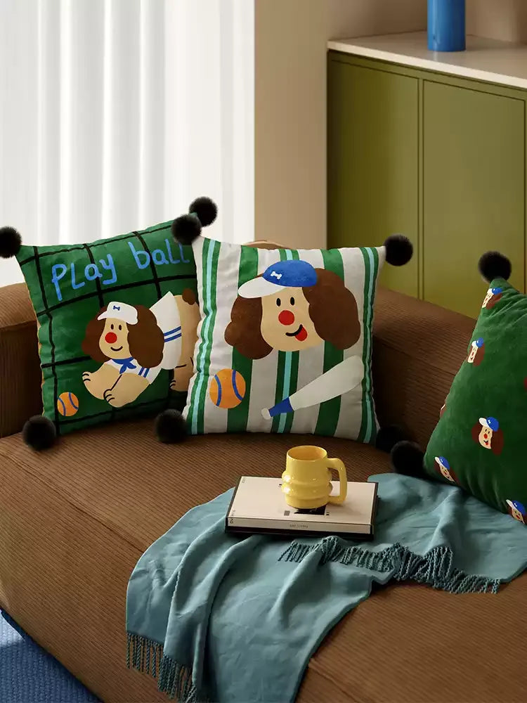 Baseball Dog Pillow Covers