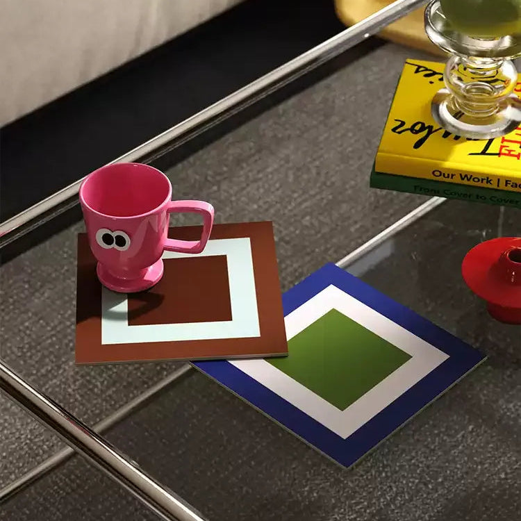 Modern Contrast Color Coasters