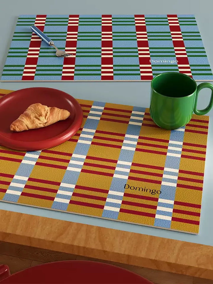 Orange & Blue Color Jumping Placemats Set