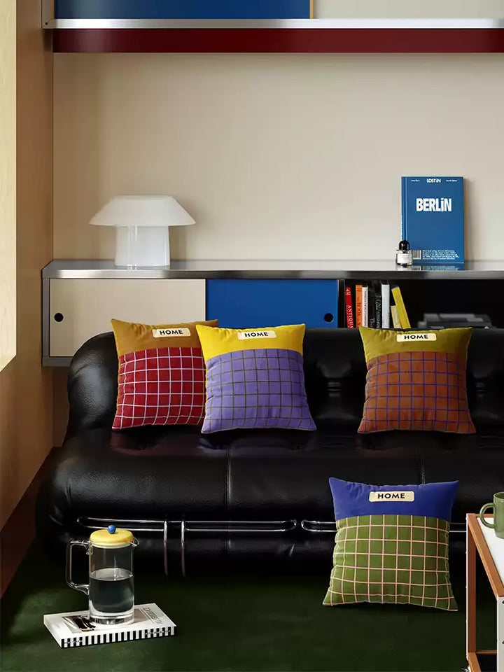 Home Plaid Pillow Covers