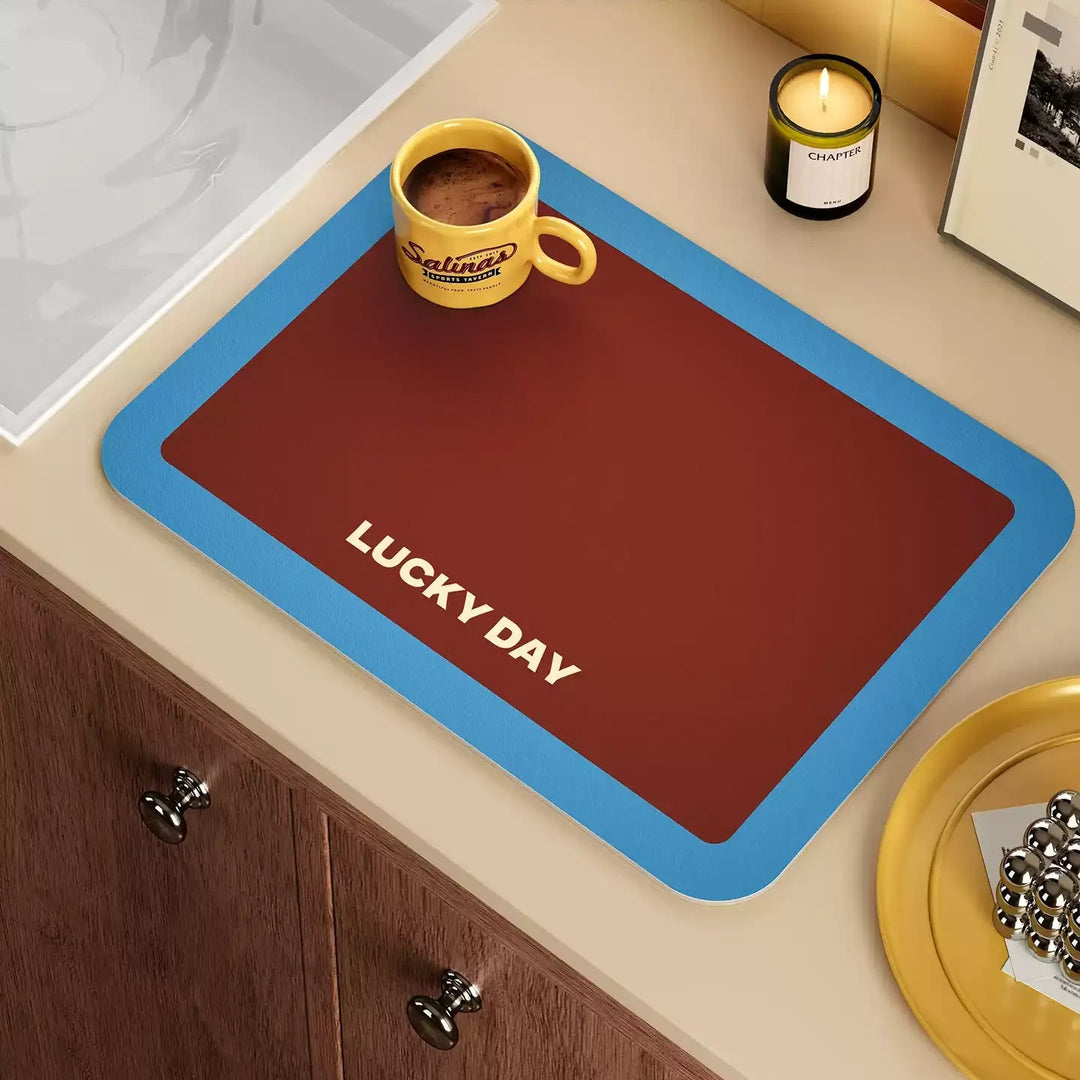 Lucky Day Colorblock Kitchen Mat
