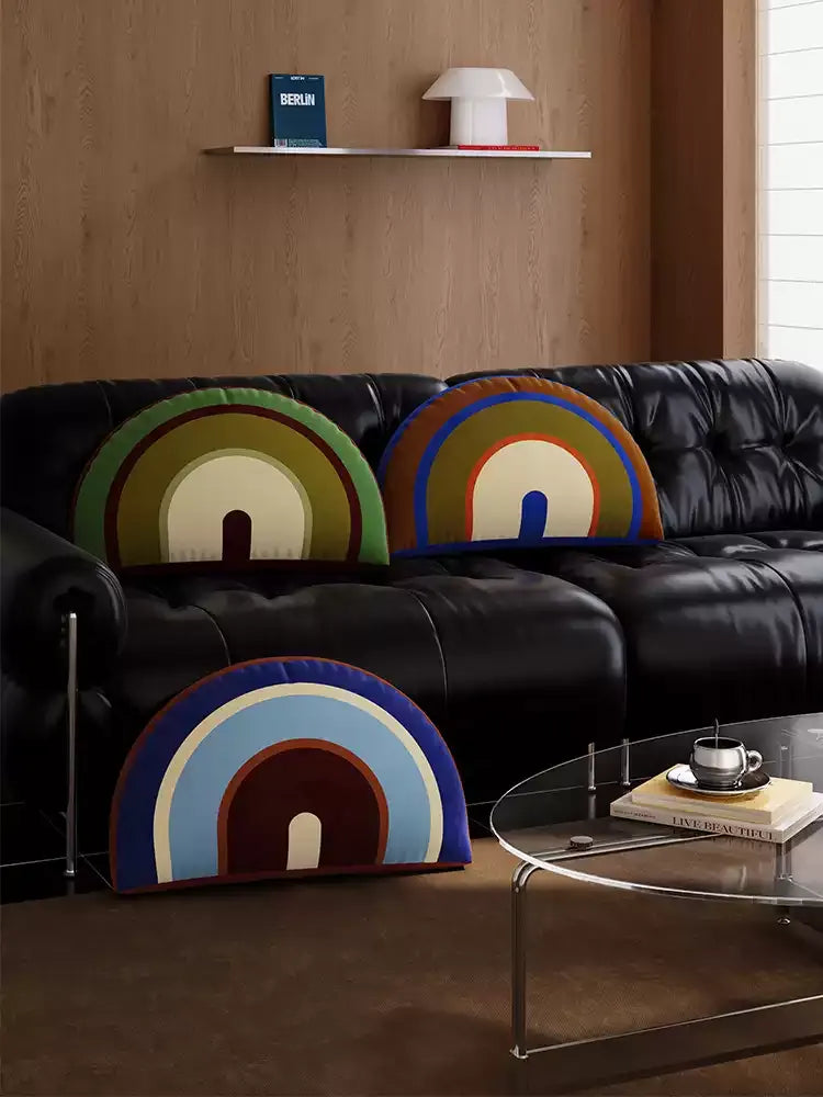 Modern Rainbow Stripe Pillows