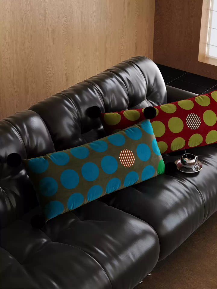 Boho Polka Dot Lumbar Pillows