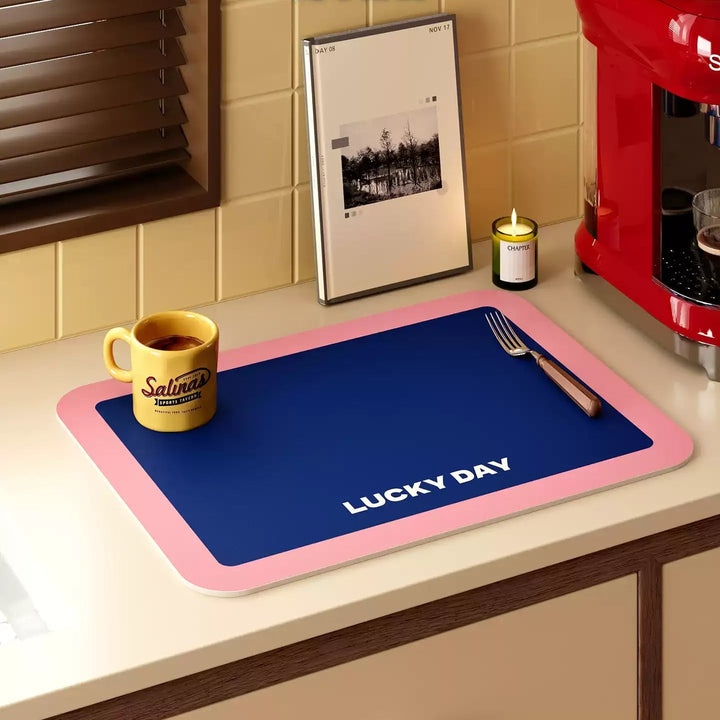 Lucky Day Colorblock Kitchen Mat