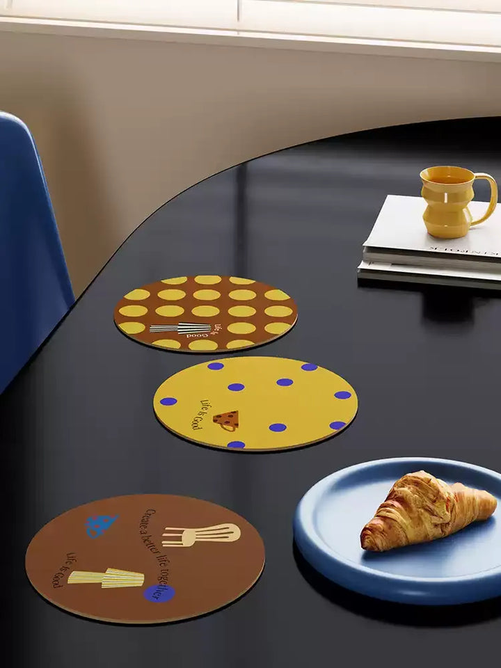 Life is Good Brown Coasters