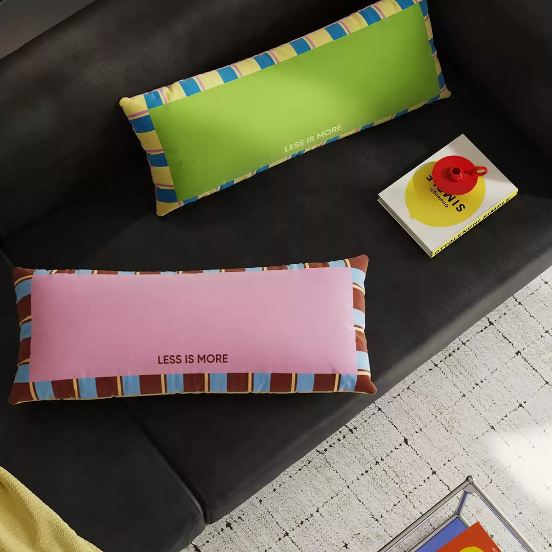 Colorful Less is More Lumbar Pillow