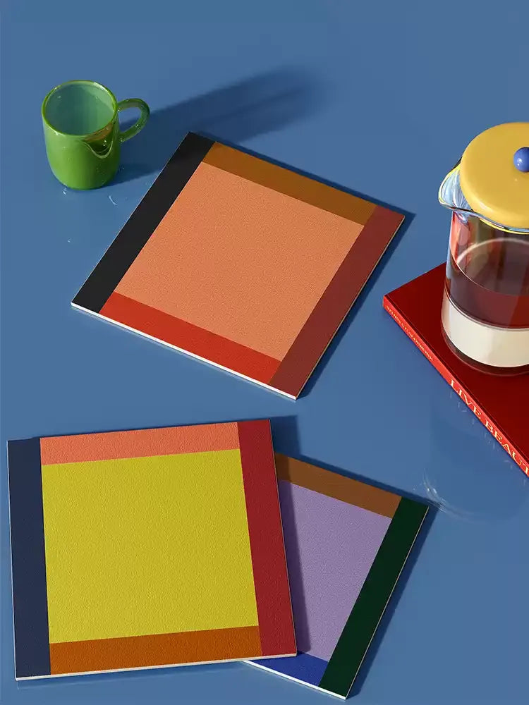 Colorful French Style Coasters