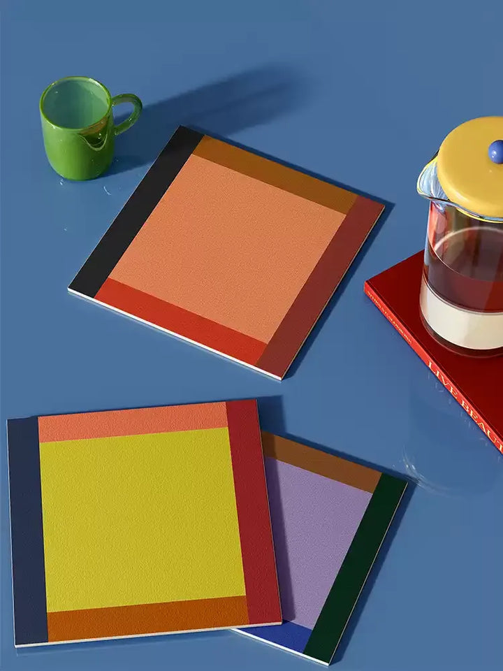 Colorful French Style Coasters
