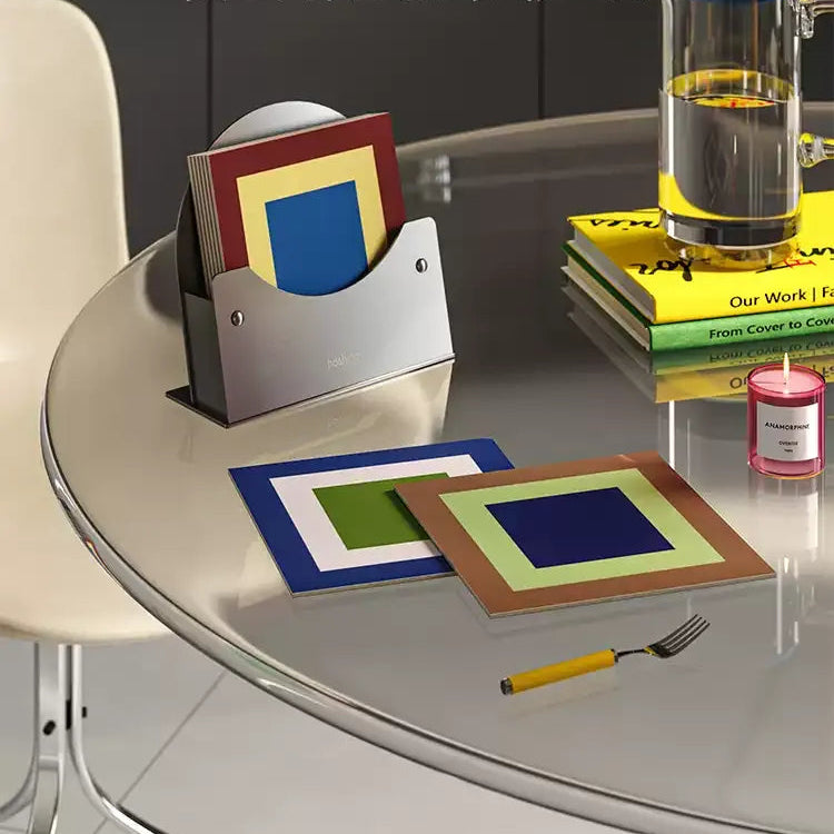 Modern Contrast Color Coasters