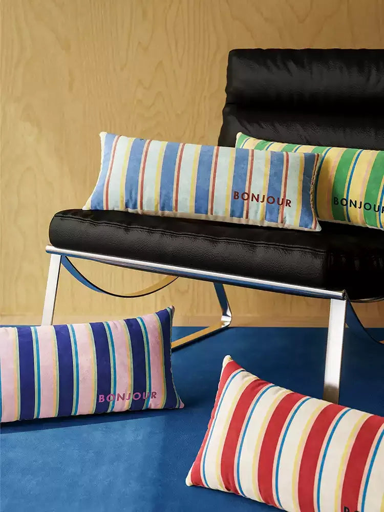 Bonjour Striped Lumbar Pillows