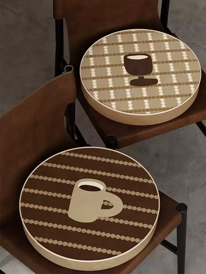 Brown Cartoon Seat Cushion