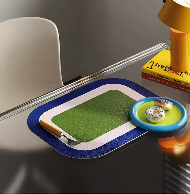 Modern Contrast Color Placemats Set
