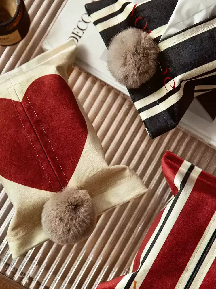 Stripes & Hearts Tissue Cover