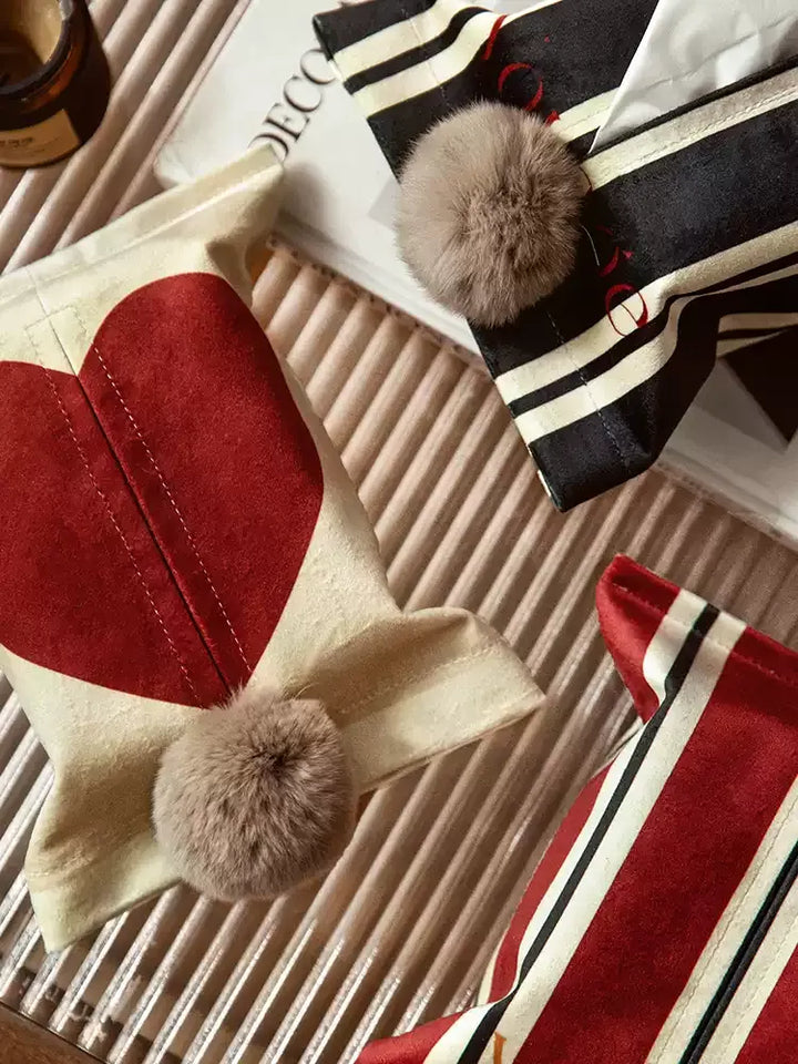 Stripes & Hearts Tissue Cover