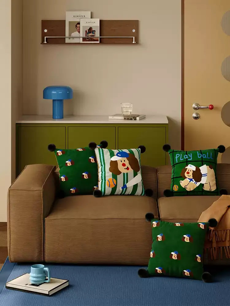 Baseball Dog Pillow Covers