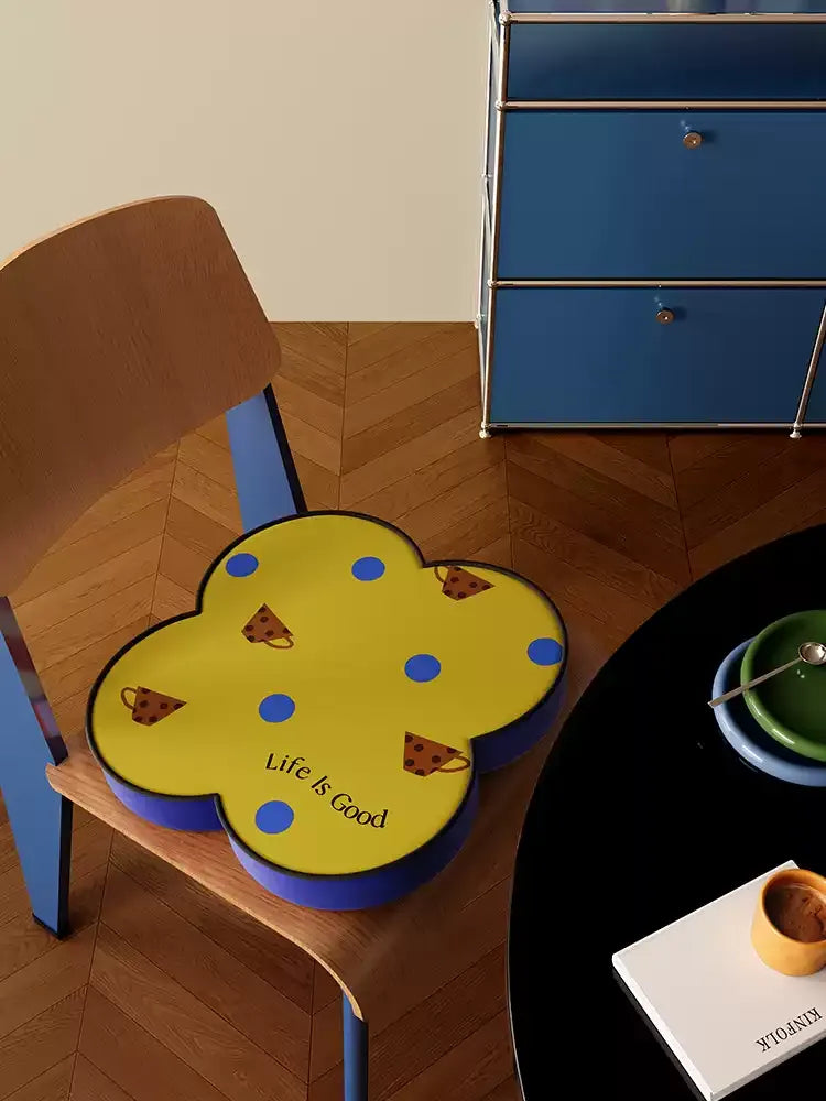 Life is Good Brown Seat Cushion