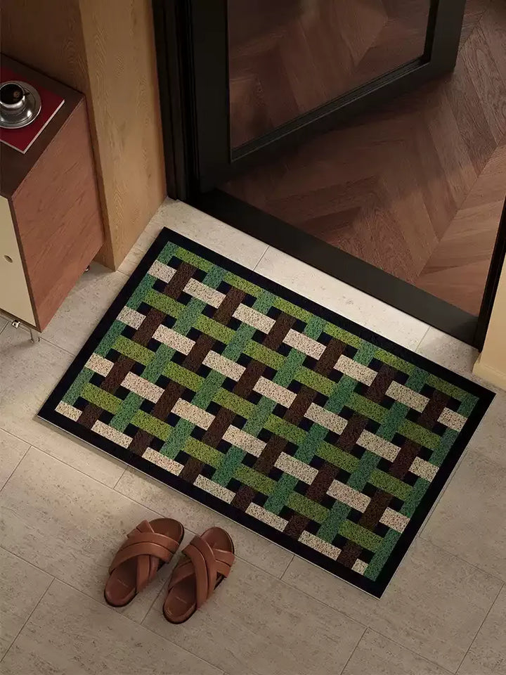 Geometric Weaving Door Mat
