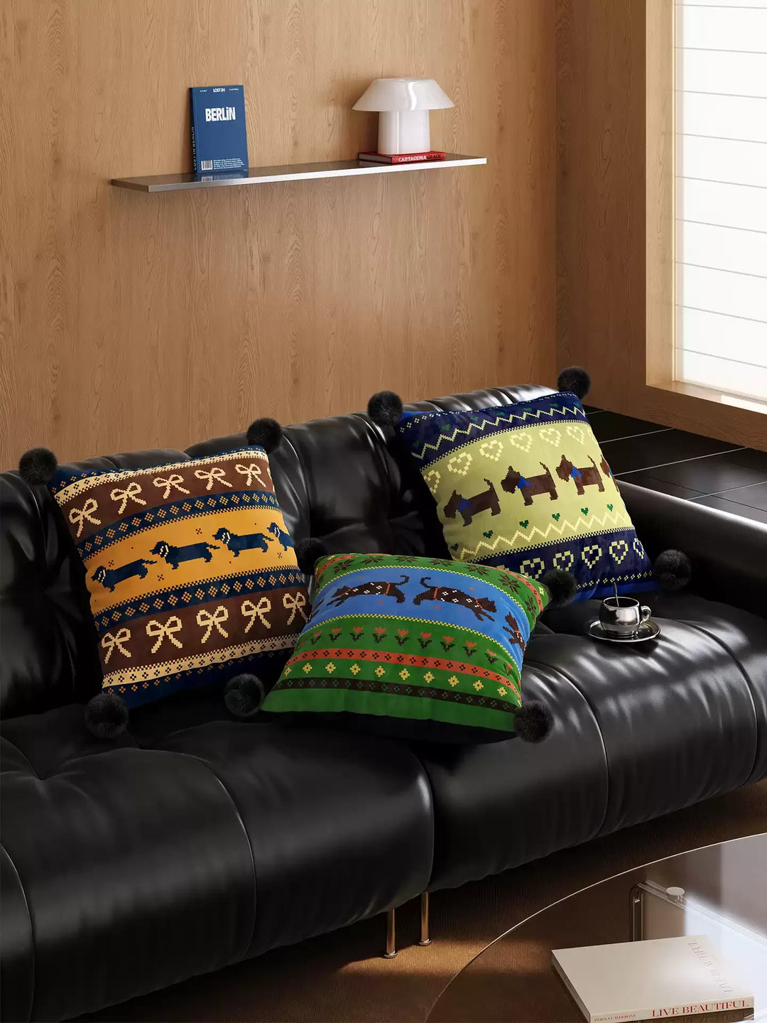 Winter Sweater Pattern Pillows