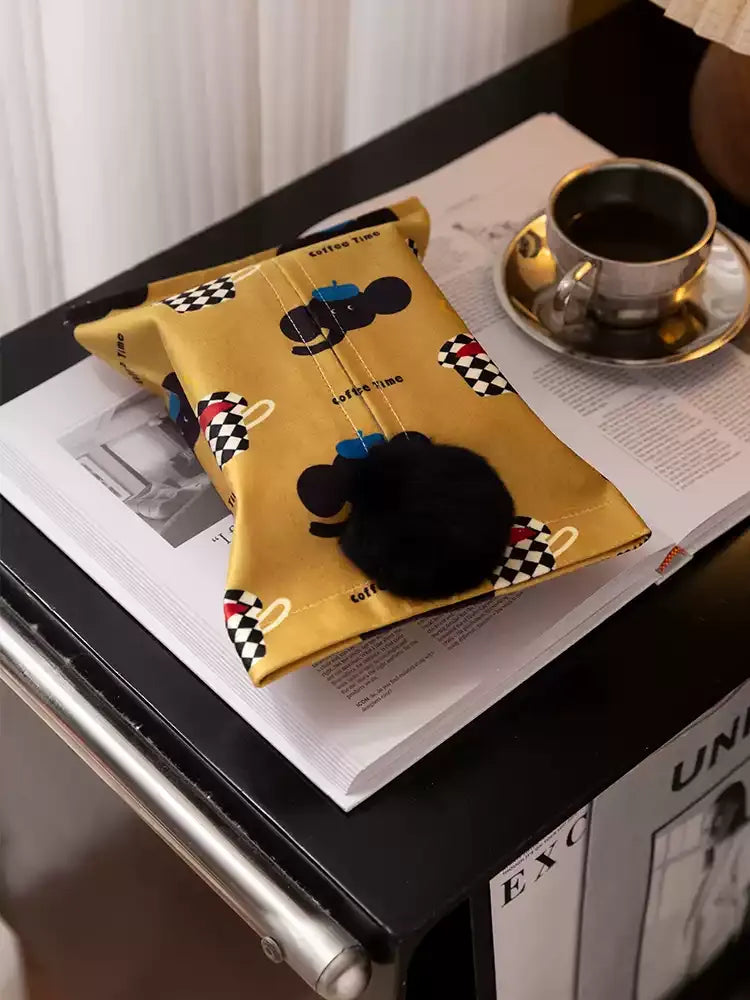 Elephant Coffee Time Tissue Holder