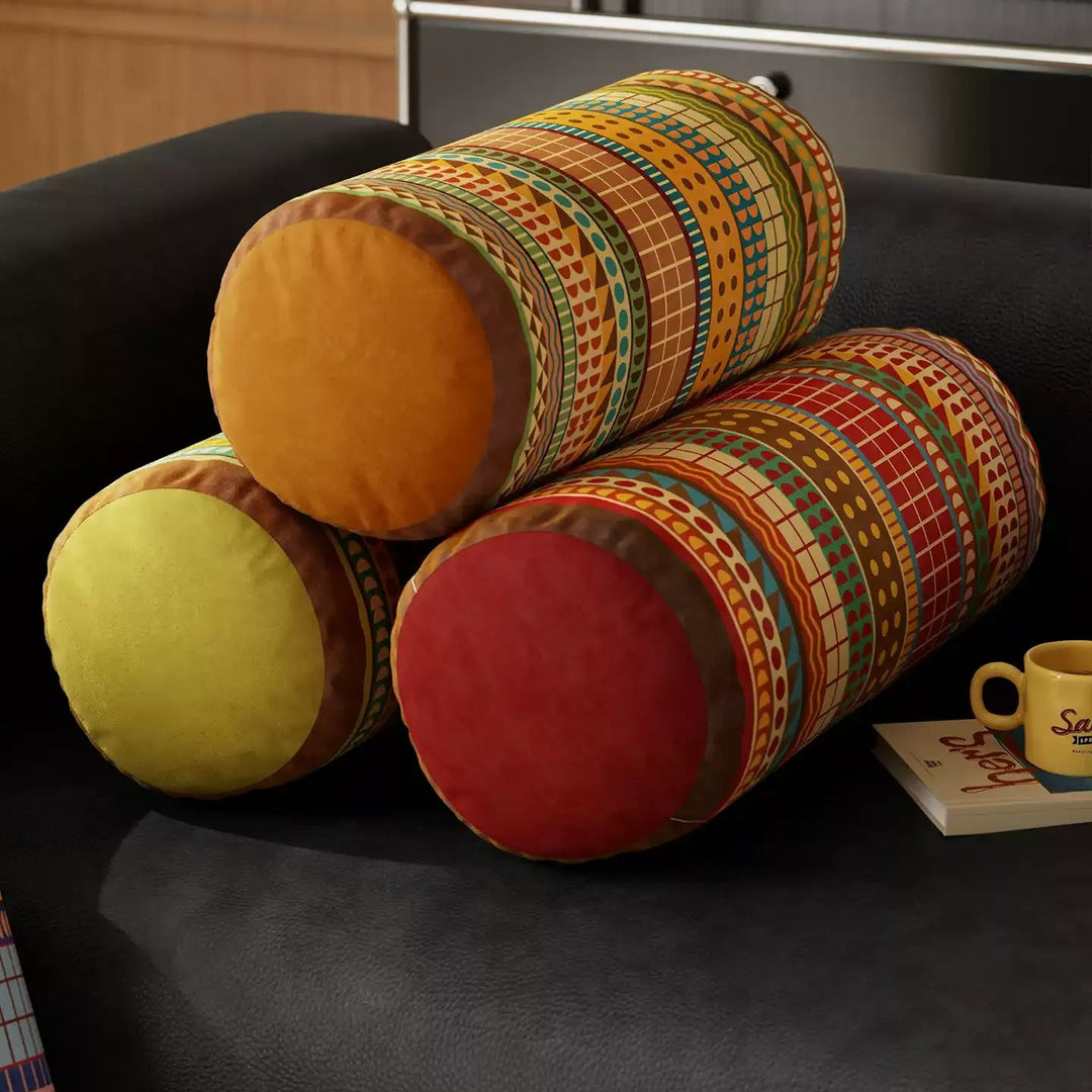 Vintage Pattern Bolster Pillow