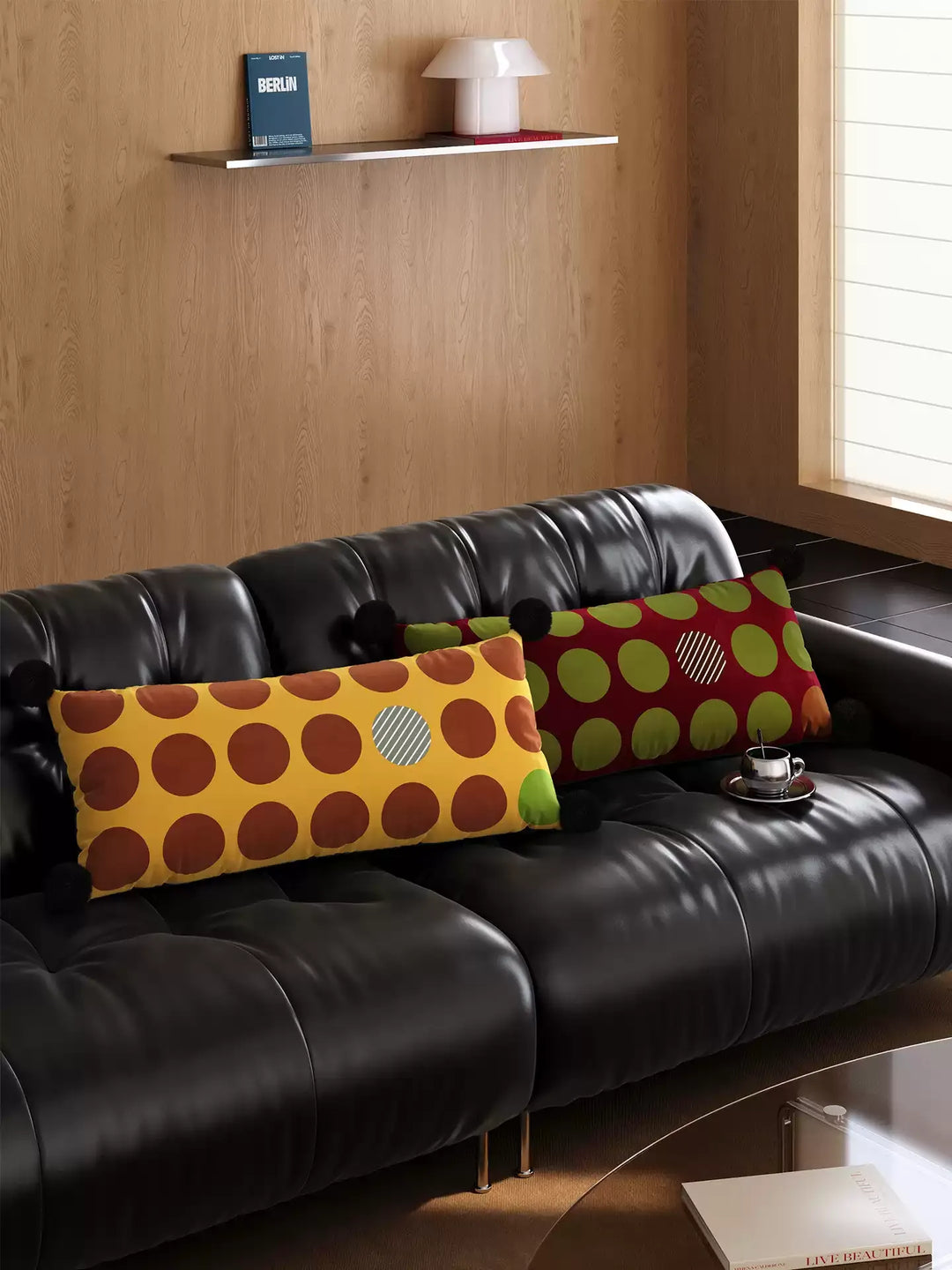 Boho Polka Dot Lumbar Pillows