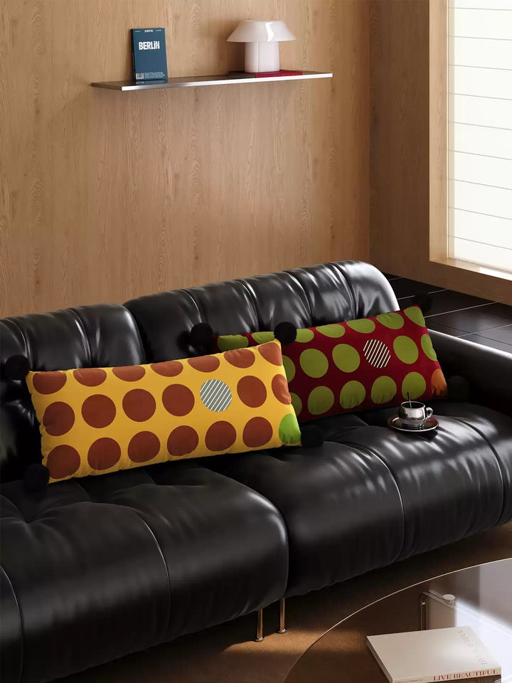 Boho Polka Dot Lumbar Pillows