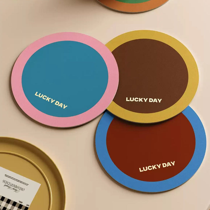 Lucky Day Colorblock Coasters