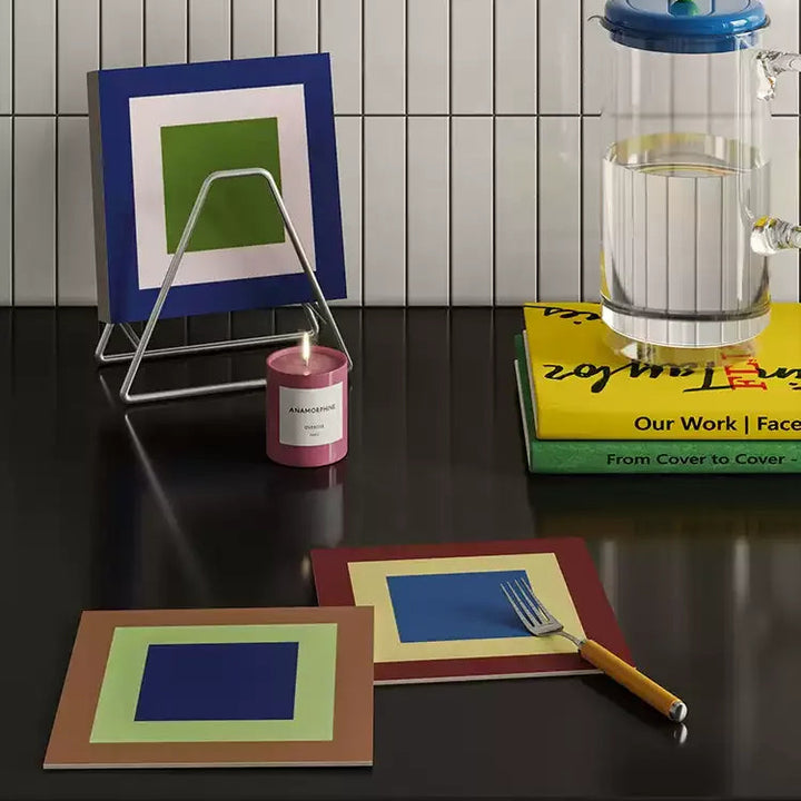Modern Contrast Color Coasters