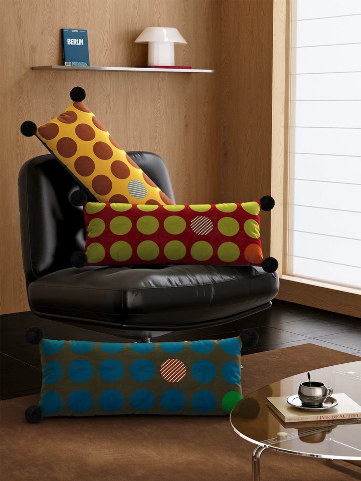 Boho Polka Dot Lumbar Pillows