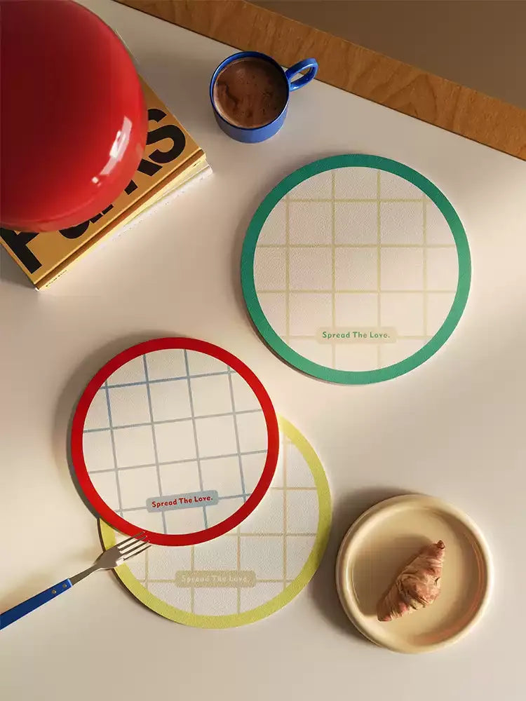 Spread Love Grid Coasters