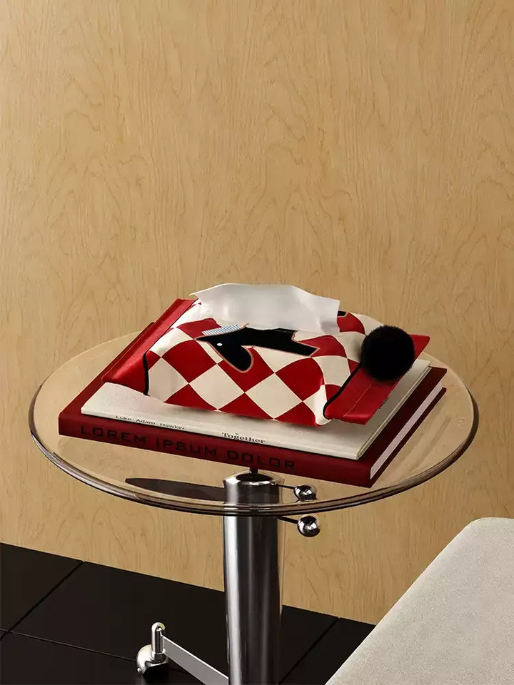 Red & White Horse Pattern Tissue Cover
