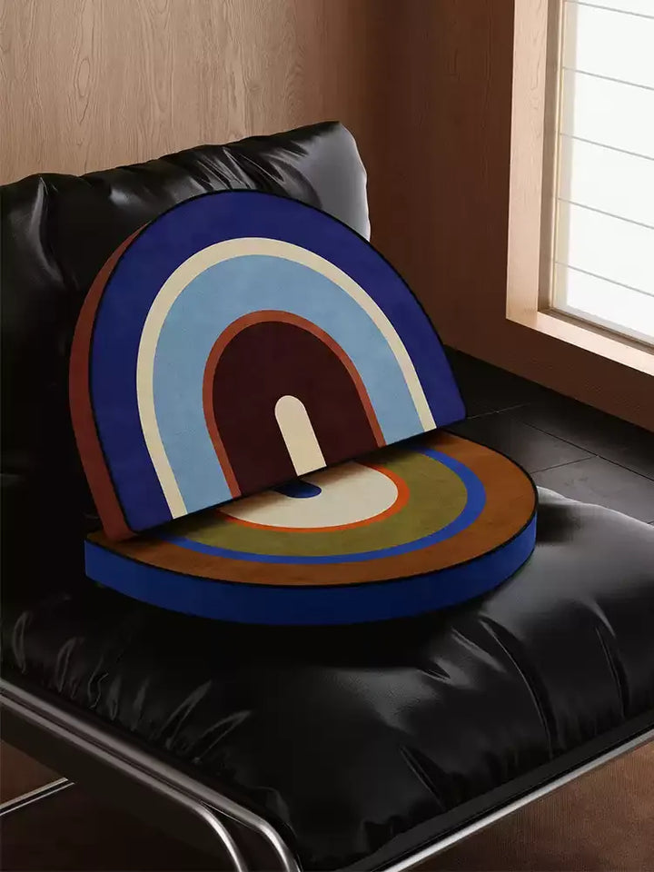 Modern Rainbow Stripe Seat Cushions