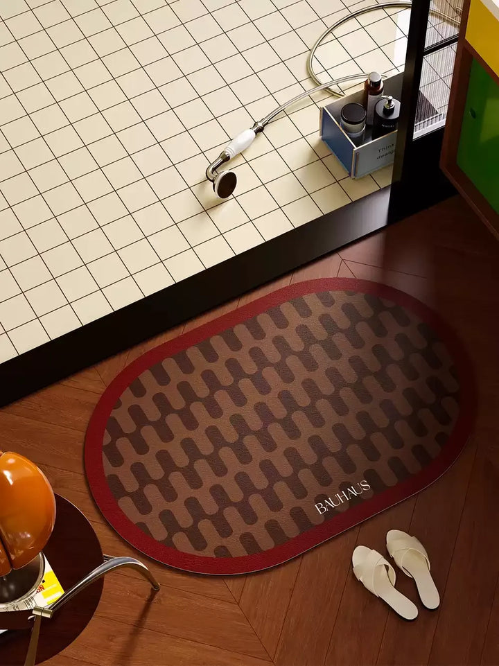 Bauhaus Wave Bathroom Mat