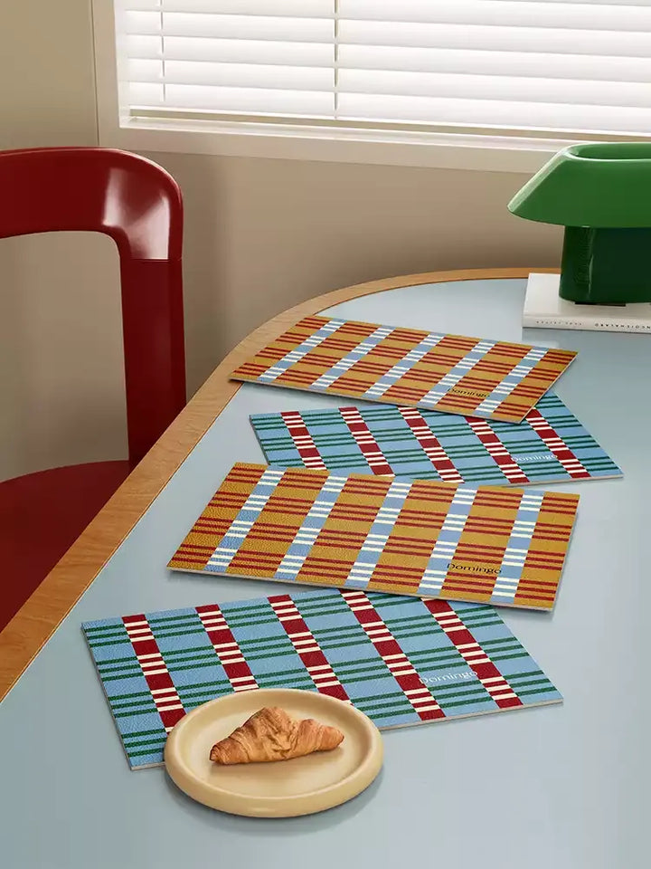 Orange & Blue Color Jumping Placemats Set