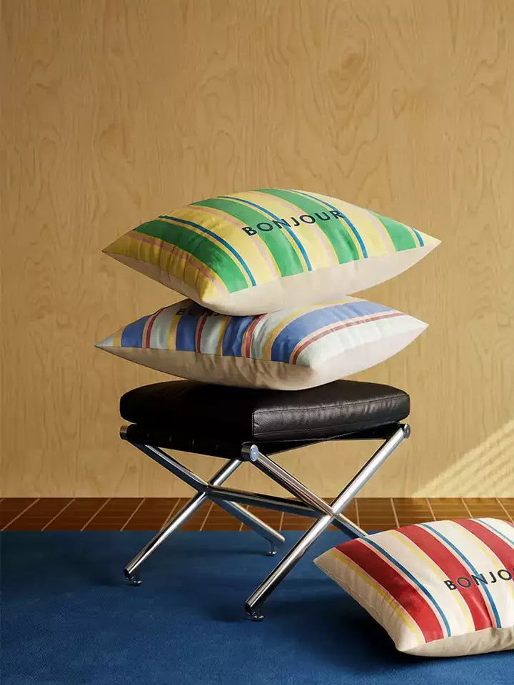 Bonjour Striped Pillows