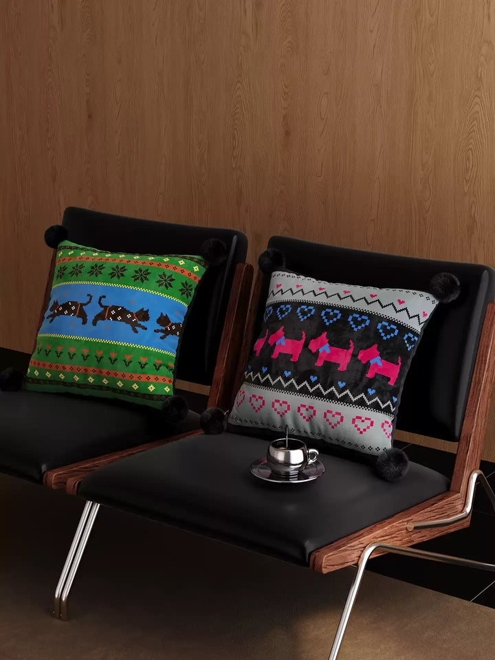 Winter Sweater Pattern Pillows