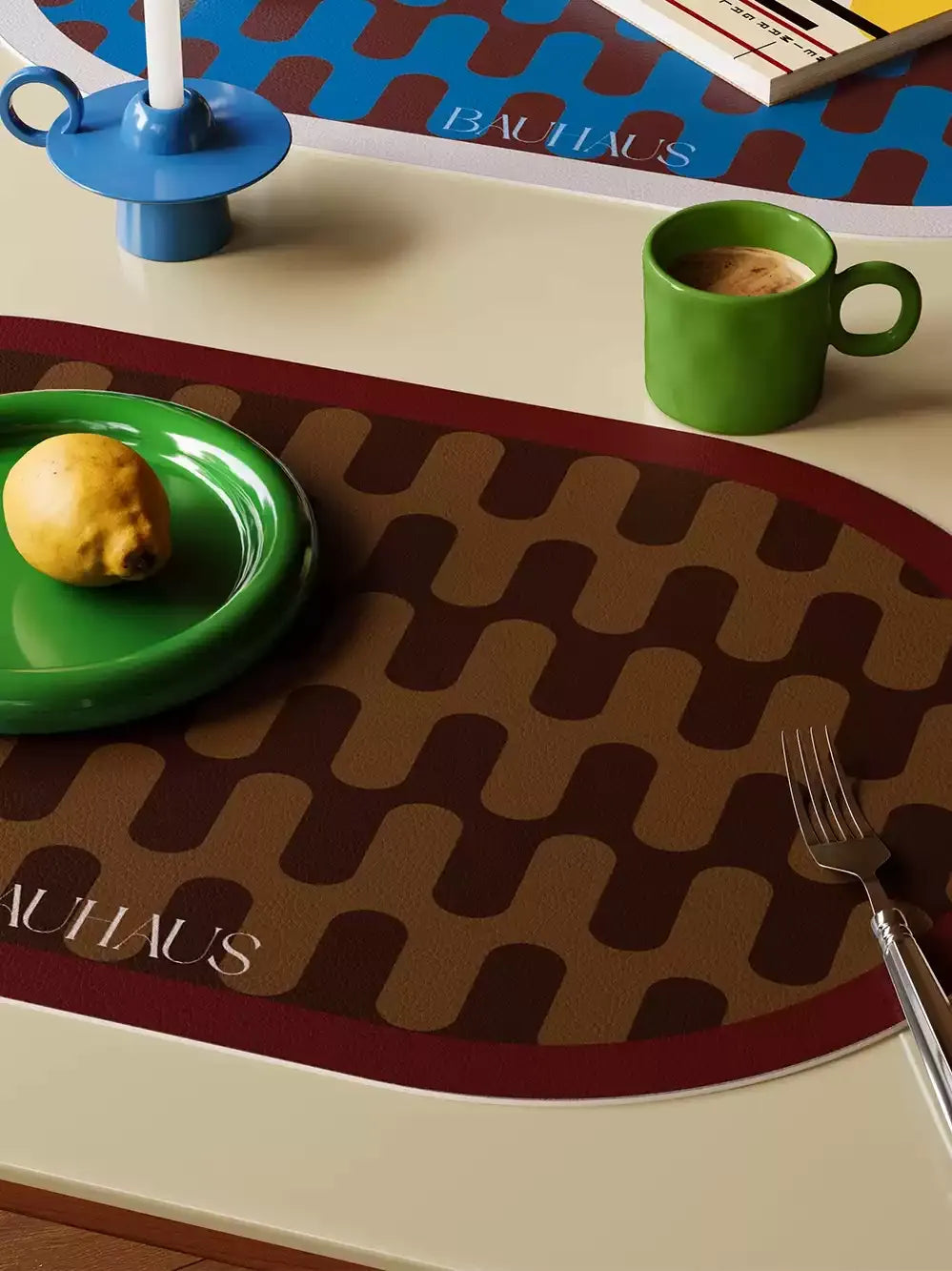 Bauhaus Wave Placemats Set