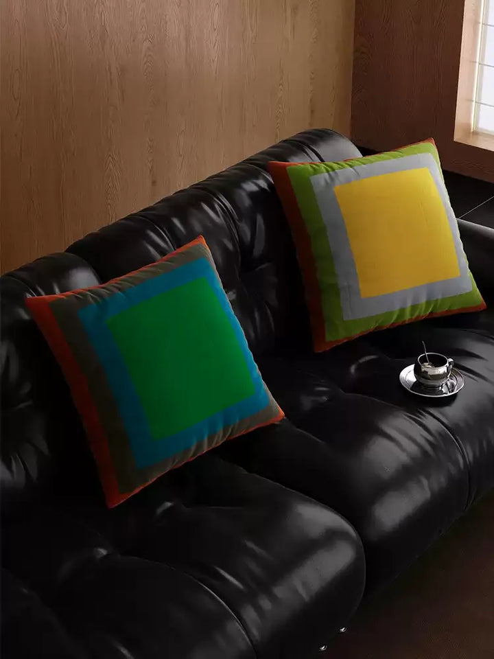 Retro Square Gradient Pattern Pillows