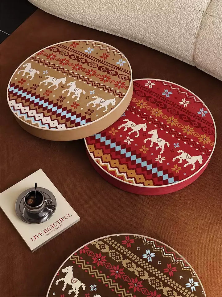 Horse Sweater Pattern Seat Cushions